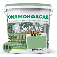 Фарба фасадна силіконова Skyline Силіконфасад 2030-G30Y Сухоцвіт 10 л (2595725002) Краматорськ