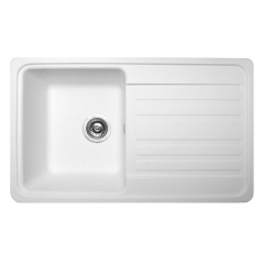 Кухонна мийка Miraggio Versal 758х462, білий Цумань