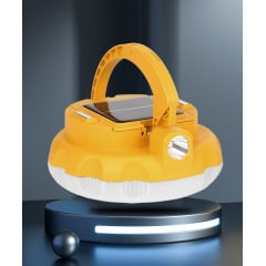 Светодиодная LED лампа-фонарь с солнечной панелью и аккумуляторами BTB 19200 mAh NG200 "Ромашка" Желтый Братское