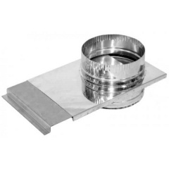 Шибер димохідний нерж 120 0.6 мм Вишневе