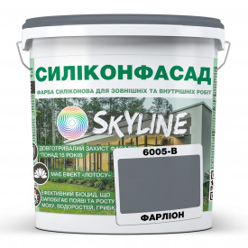 Фарба фасадна силіконова Skyline Силіконфасад 6005-B Фарліон 5 л (2595725037)