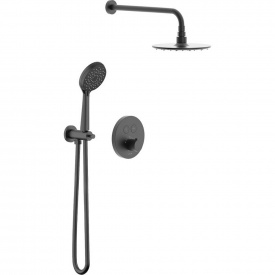 Душова система прихованого монтажу Imprese Kucera Click на 2 функції чорний матовий (t04803410SAC)