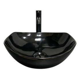 Раковина накладна VBI RONTA DARK BLACK GLOSSY VBI-017301
