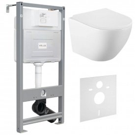 Інсталяція для унітазу Volle Master Evo 3 в 1 + унітаз Volle Amadeus 2.0 vortice з сидінням Slim soft-closing (1313.001000+212010)