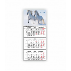 Квартальный настенный календарь Vivay 2026 Год лошади 30x65 см Разноцветный (hub_0l0wm5) Кривой Рог