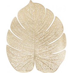 Килимки-плейсмати BonaDi Monstera Gold 32х38 см Золотистий 4 шт DP229864 Київ