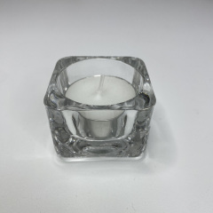 Подсвечник стеклянный квадратный 5*5*3,5 см Uniglass Square 36002 Новая Прага