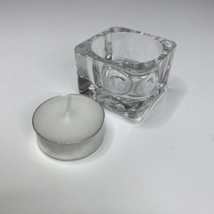 Подсвечник стеклянный квадратный 5*5*3,5 см Uniglass Square 36002 Новая Прага