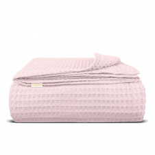 Плед-покривало вафельне COSAS 230х240 см Flamingo Greek Waffle Сакура