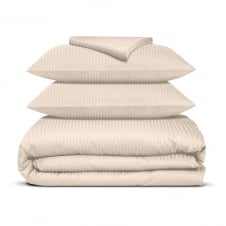 Двухспальное постельное белье сатин BISCOTTI Cosas Бежевый 180х220 см