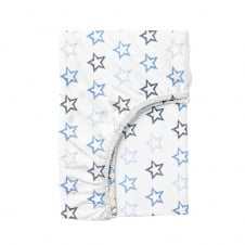 Простирадло на резинці 120х200 см BLUE STARFALL COSAS Блакитний