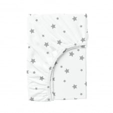 Простирадло на резинці 80х160 см GREY STARS COSAS Білий