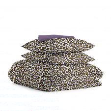 Сімейний комплект постільної білизни Leopard CS3 COSAS Бежевий 2х160х220 см