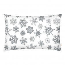 Євро наволочка COSAS SNOWFLAKES GRAY 50х70 см Сірий