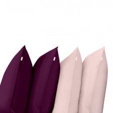 Набір наволочок COSAS DARK CHERRY & ROSE SET 50х70 см 4 шт Вишневий/Рожевий