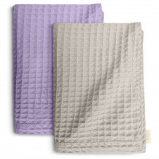 Вафельні рушники COSAS Glamour Greek Waffle Лавандово-пісочний 2 шт
