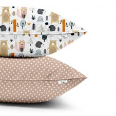 Набор наволочек COSAS FOREST 40х60 см Бежевый/Разноцветный