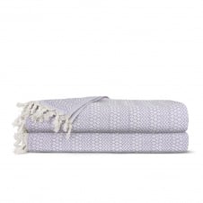Плед бавовняний COSAS RHOMB 200х230 см CS2 Фіолетовий