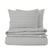 Полутораспальный комплект без простыни COSAS CELL ASHGREY Ранфорс 160х220 см Серый