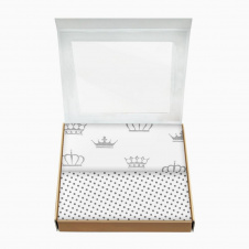 Набір пелюшок COSAS CROWN Бязь 80х100 см 2 шт Білий