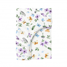 Простыня на резинке 80х160 см BIRDS Cosas