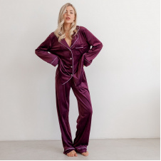 Піжама жіноча COSAS Velour Harmony XL Марсала