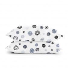 Набір наволочок COSAS YARN BALLS 50х70 см Сірий