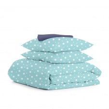 Сімейний комплект COSAS MINT STARFALL CS1 Ранфорс 2х160х220 см М'ятний