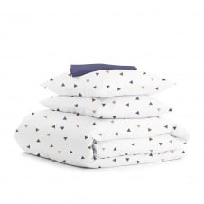 Евро постель с простыней на резинке Delta CS6 COSAS Белый 200х220 см