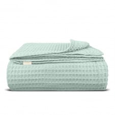 Плед-покривало вафельне COSAS 200х220 см Pistachio Greek Waffle Фісташковий