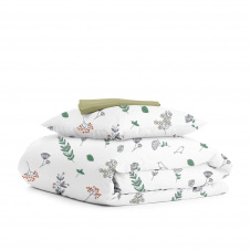 Детское постельное белье в кроватку Wild Flowers CS2 COSAS Белый 110х140 см