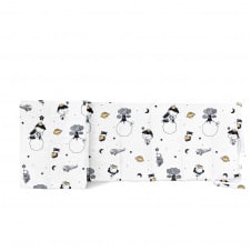 Бортики на ліжечко COSAS LITTLE PRINCE Ранфорс 30х180 см Білий