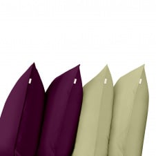 Набір наволочок COSAS DARK CHERRY & OLIVE SET 50х70 см 4 шт Вишневий/Оливковий