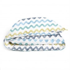 Детский пододеяльник COSAS COLOR WAVE Ранфорс 110х140 см Голубой