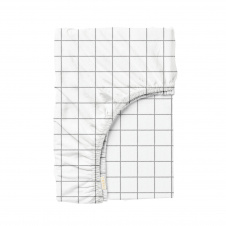 Простыня на резинке в детскую кроватку 60х120 см CELL COSAS белый