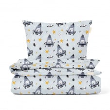 Подростковая постель без простыни SPACE COSAS серый 155х215 см