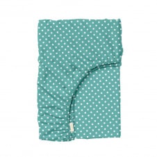 Простирадло на резинці 80х160 см WHITE DOTS COSAS М'ятний