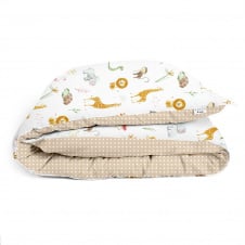 Детский пододеяльник COSAS AFRICA ZOO Ранфорс 110х140 см Желтый