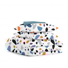 Двуспальная постель с простыней на резинке GEMSTONES CS4 Cosas оранжевый 180х220 см