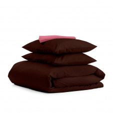 Семейный комплект постельного белья Chocolate CS2 COSAS Сакура 2х160х220 см