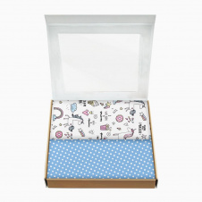 Набір пелюшок COSAS UNICORN CS1 Бязь 80х100 см 2 шт Блакитний