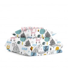 Дитячий комплект COSAS ROSE FOREST ANIMALS Ранфорс 110х140 см Різнокольоровий