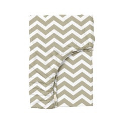 Простынь на резинке 160х200 см BISCUIT ZIGAZAG COSAS песочный Киев