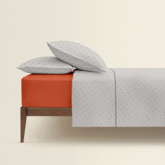 Двоспальна постільна білизна Mini Dots CS3 COSAS Бежевий 180х220 см Київ