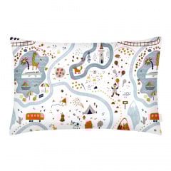 Дитяча наволочка COSAS TRAVELING ANIMALS Ранфорс 40х60 см Терракотовий Василівка