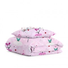 Детское постельное белье в кроватку Ballerina COSAS розовый 110х140 см Белгород-Днестровский