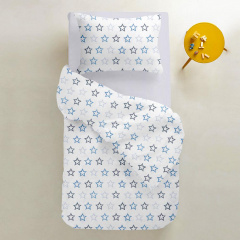 Дитяча наволочка COSAS STARS Ранфорс 40х60 см Блакитний Первомайськ