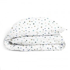 Півтораспальна підковдра COSAS COLOR BLOTS Ранфорс 160х220 см Білий Свеса