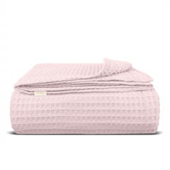 Плед-покривало вафельне COSAS 230х240 см Flamingo Greek Waffle Сакура Хуст