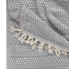 Плед бавовняний COSAS RHOMB 200х230 см CS6 Графіт Київ